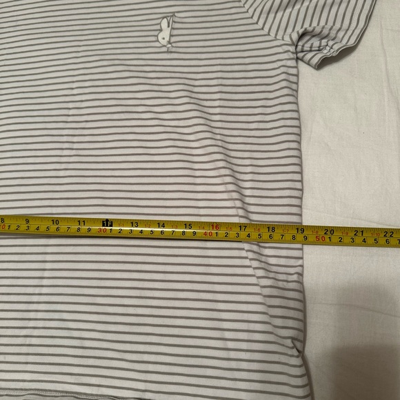 Uniqlo miffy White and Gray Striped Tee - Picture 2 of 10